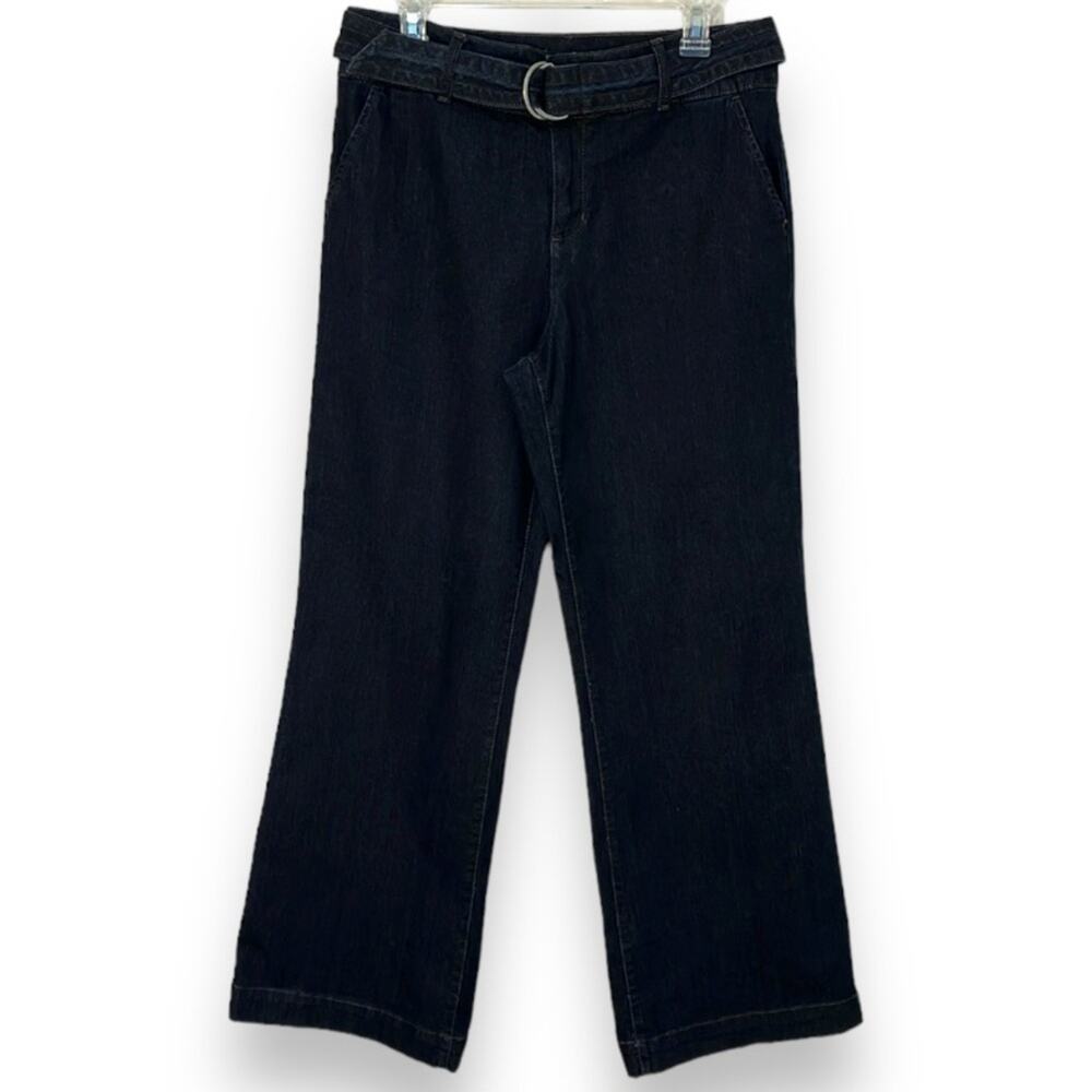 Style & Co Women's Size 10 Wide Leg Jeans Dark Wash Trouser Pant Style